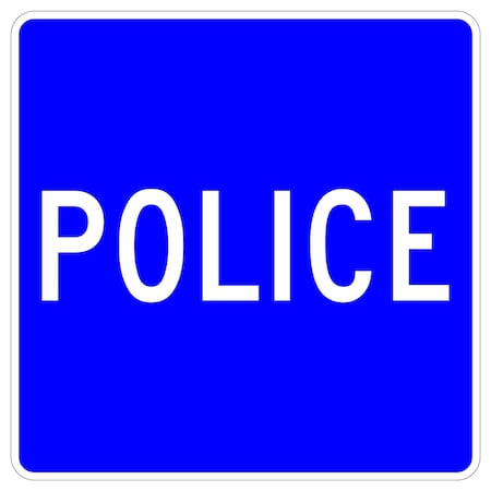 Sign Solutions Usa 18 in Height, 18 in Width, Aluminum, Square DUS08DWT1818D9-14